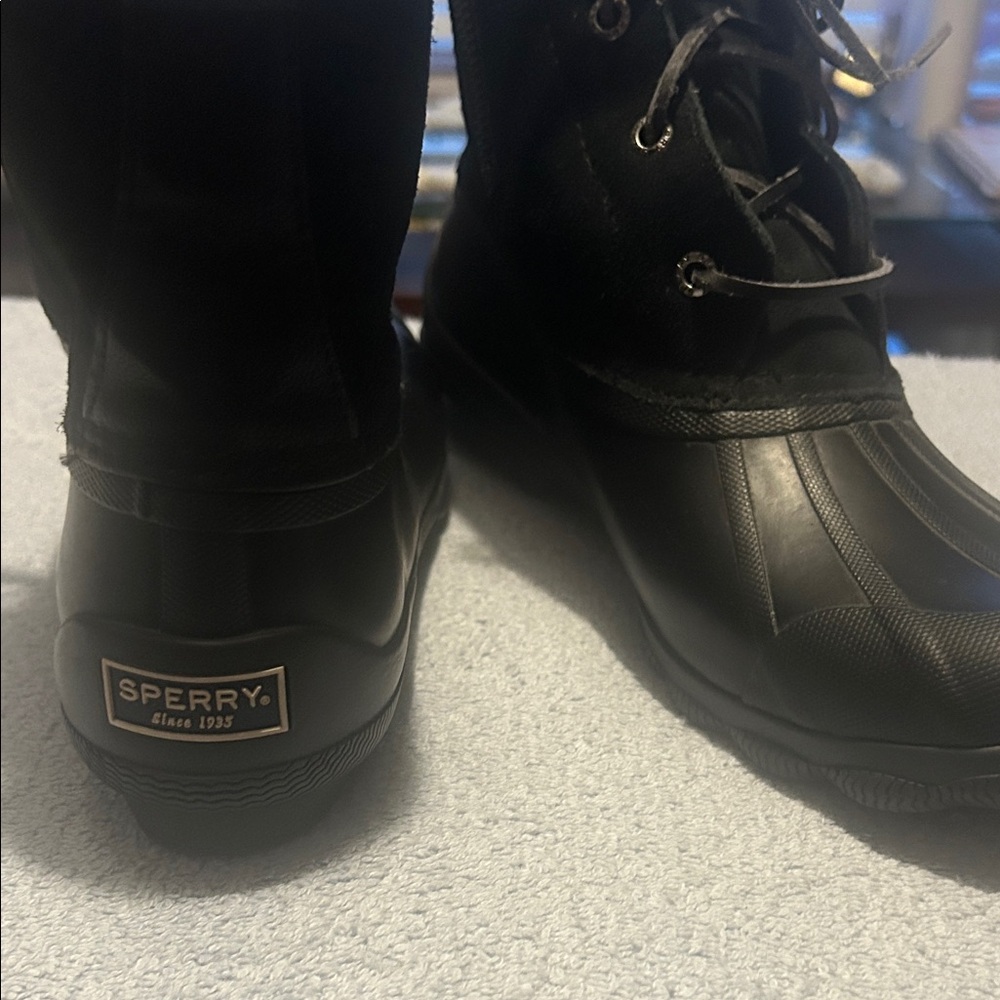 Sperry Black Waterproof Boots